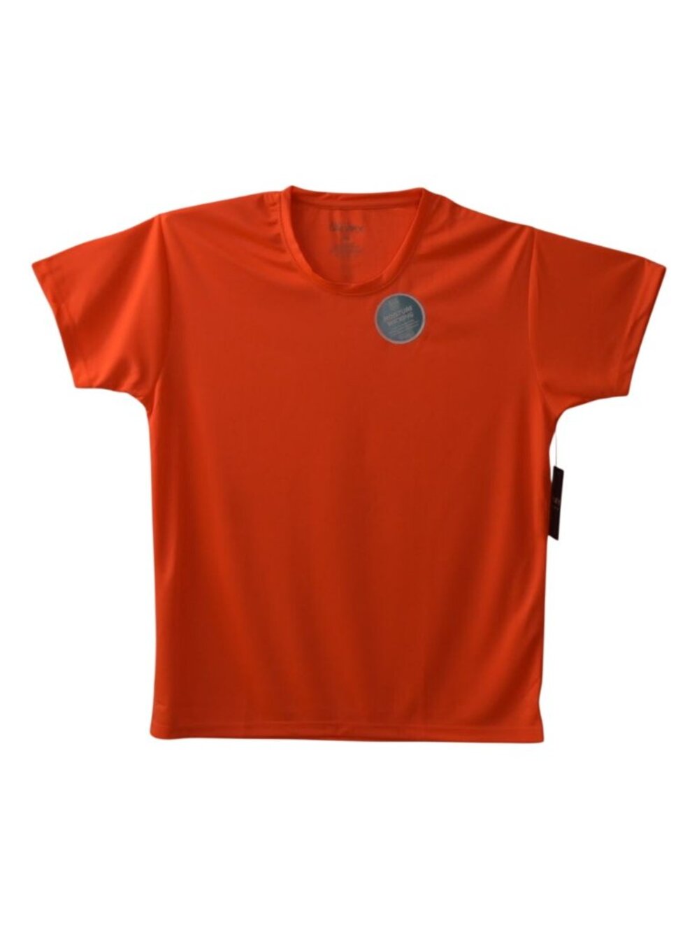 Galaxy By Harvic Mens Medium Neon Orange Moisture Wicking Athletic T Shirt New
